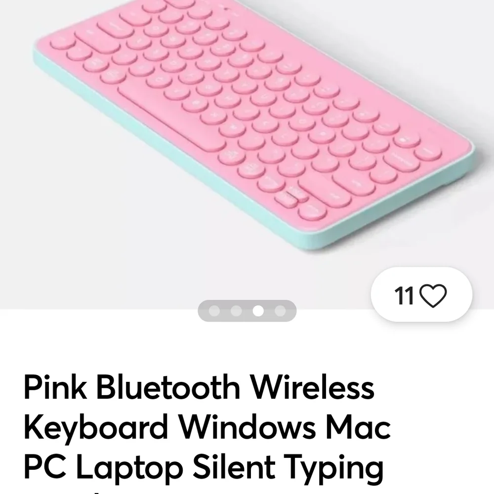 Heyday Wireless Keyboards in Blue, Pink, and Green. Price For Each One.
